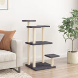 Vidaxl scratching posts with platforms 98.5 cm dark gray