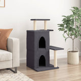 Vidaxl Cat Furniture avec Sisal Scratch Posts 97 cm Gris foncé