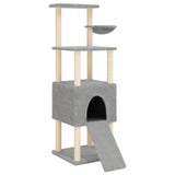 Vidaxl Cat Furniture avec Sisal Scratch Posts 153 cm Gris clair