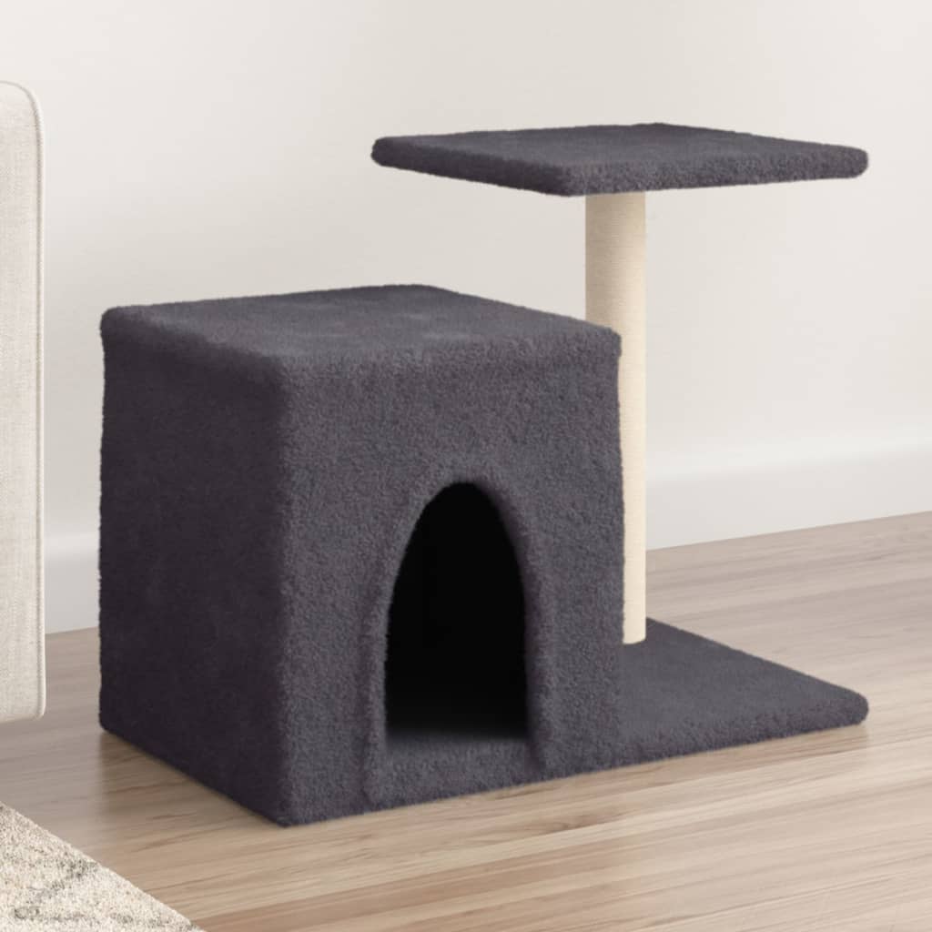 Vidaxl cat furniture with sisal scratching posts 50.5 cm dark gray