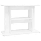 Vidaxl Aquarium standard 80x35x60 cm Bois de bois de haut brillant blanc