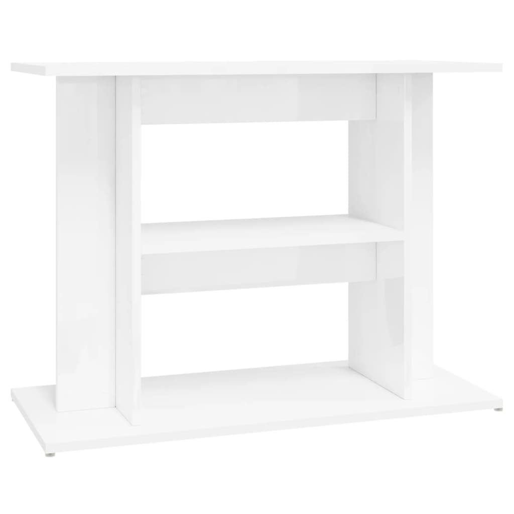 Vidaxl Aquarium Standard 80x35x60 cm Madera procesada de alto brillo blanco