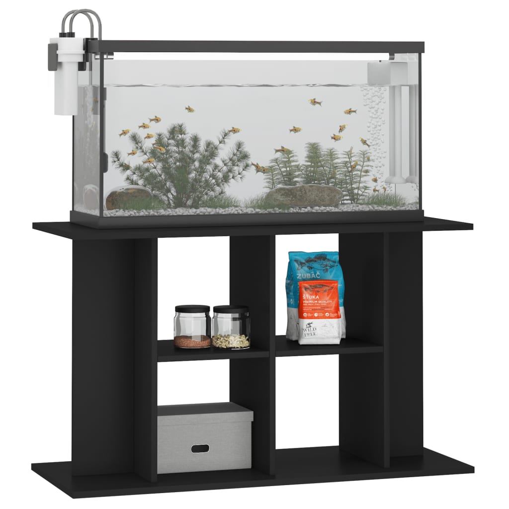 Vidaxl Aquarium Standard 100x40x60 cm Behandlet tre svart