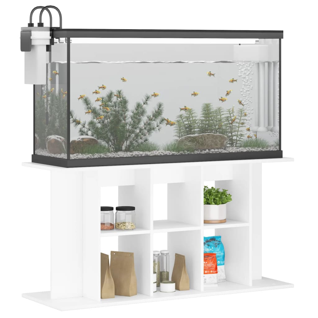 VIDAXL Aquarium Standard 120x40x60 cm Behandlet trehvit