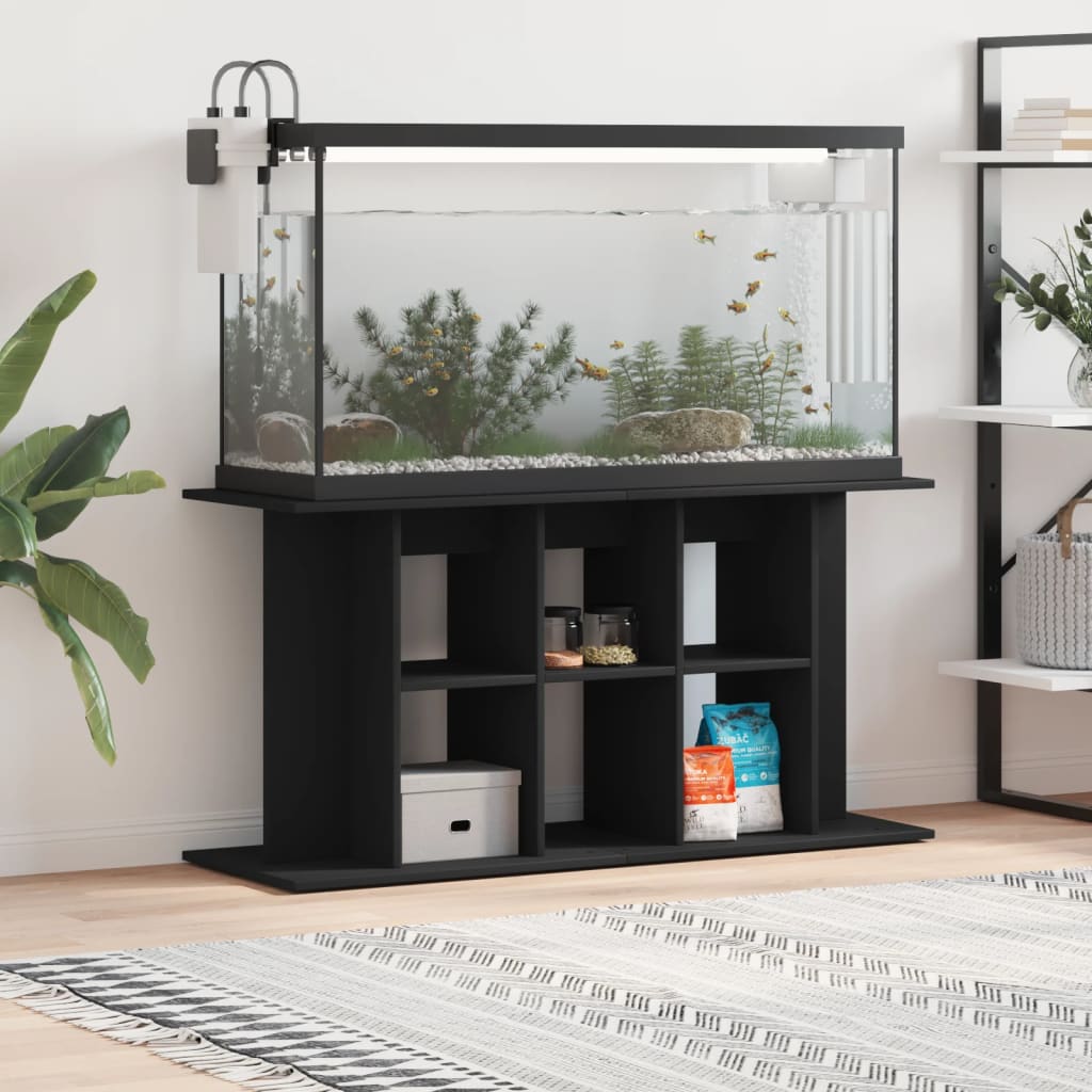 Vidaxl Aquarium Standard 120x40x60 cm Black in legno elaborato