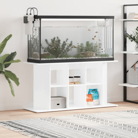 Vidaxl Aquarium Standard 120x40x60 cm Bois de bois de haut brillant blanc