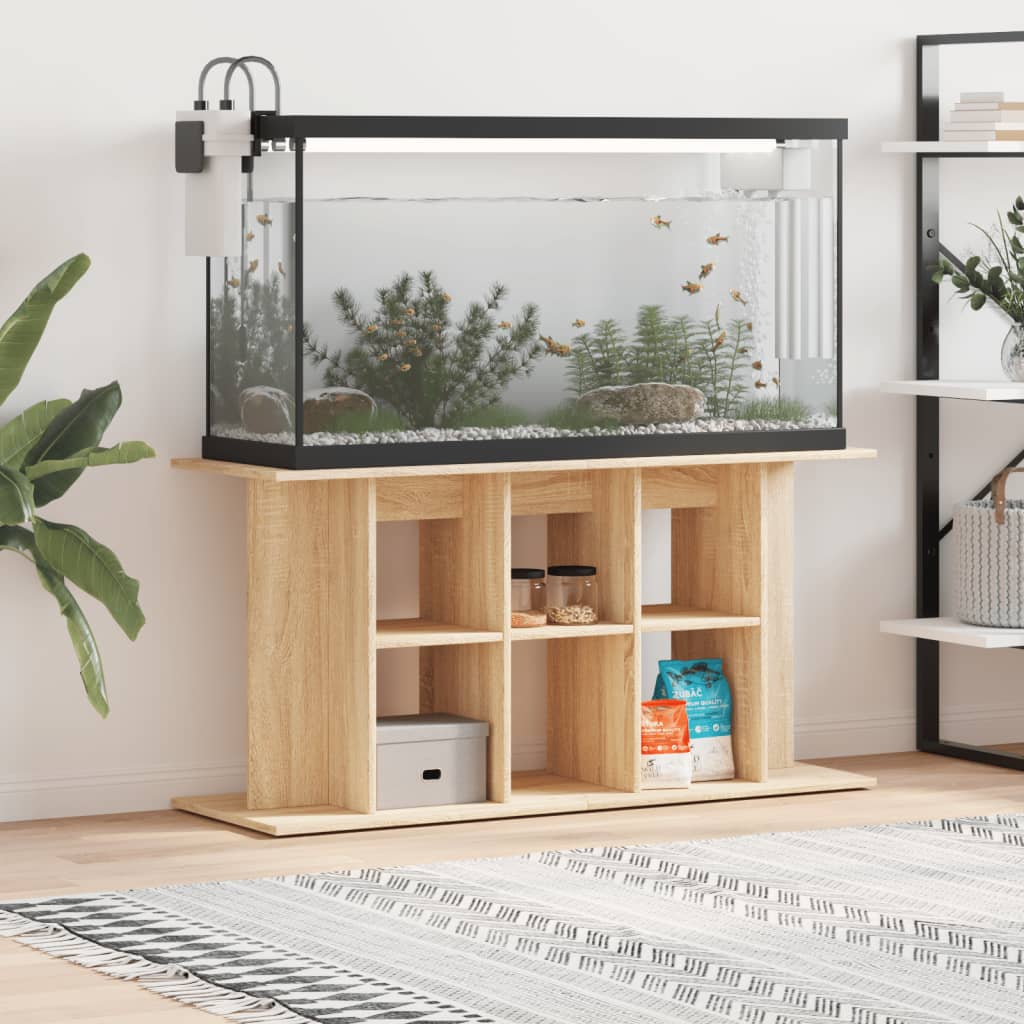 Vidaxx support d'aquarium 120x40x60 cm en dérivé du bois couleur chêne sonoma