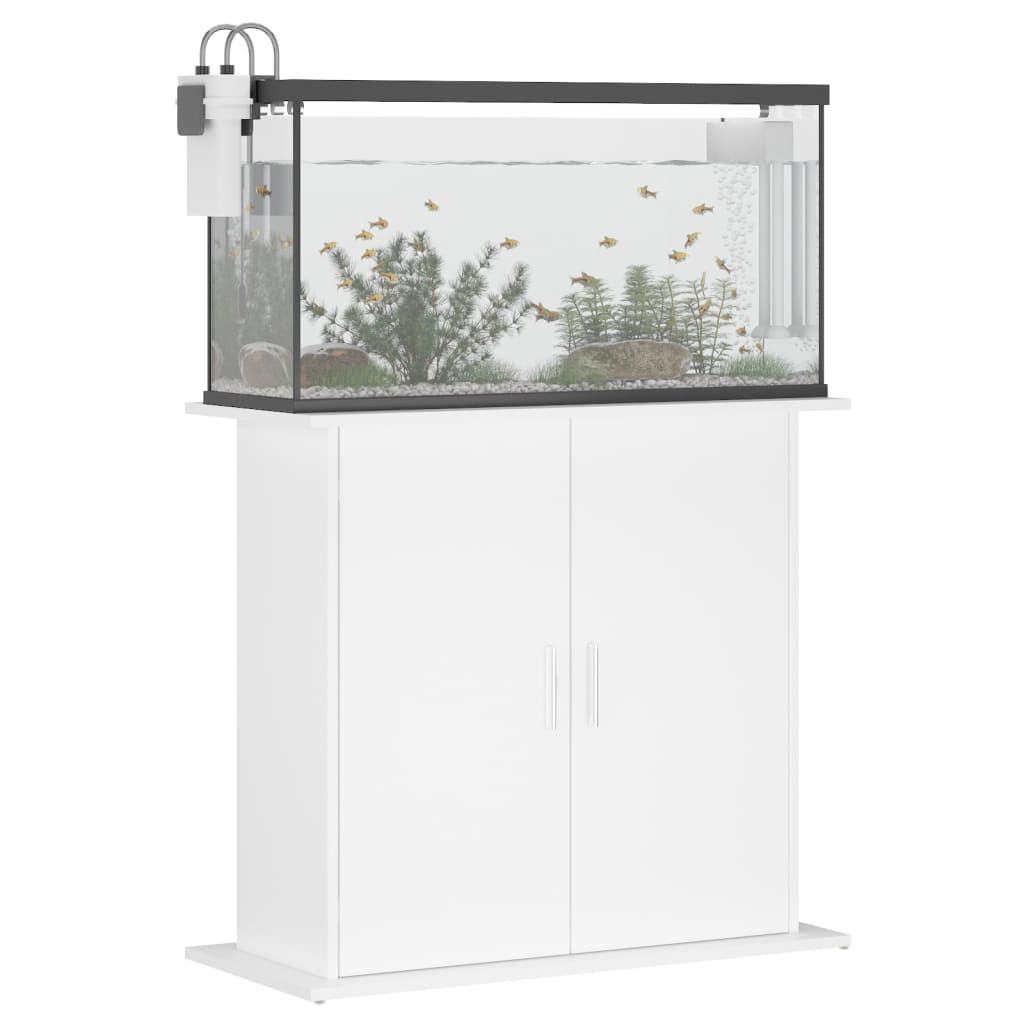 Vidaxx support pour aquarium 81x36x73 cm bois d'ingénierie blanc