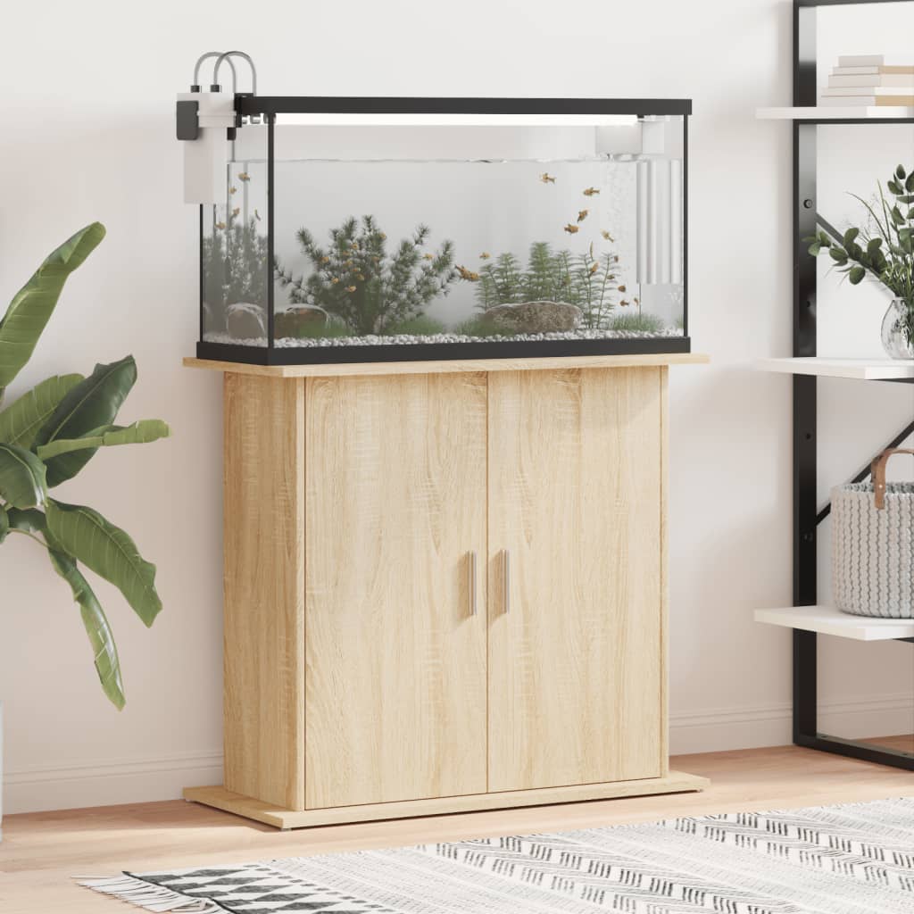 Vidaxl Aquarium Standard 81x36x73 cm Bois de chêne sonoma