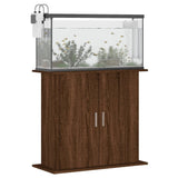 Vidaxl Aquarium Standard 81x36x73 cm bearbetad träbrun ekfärg