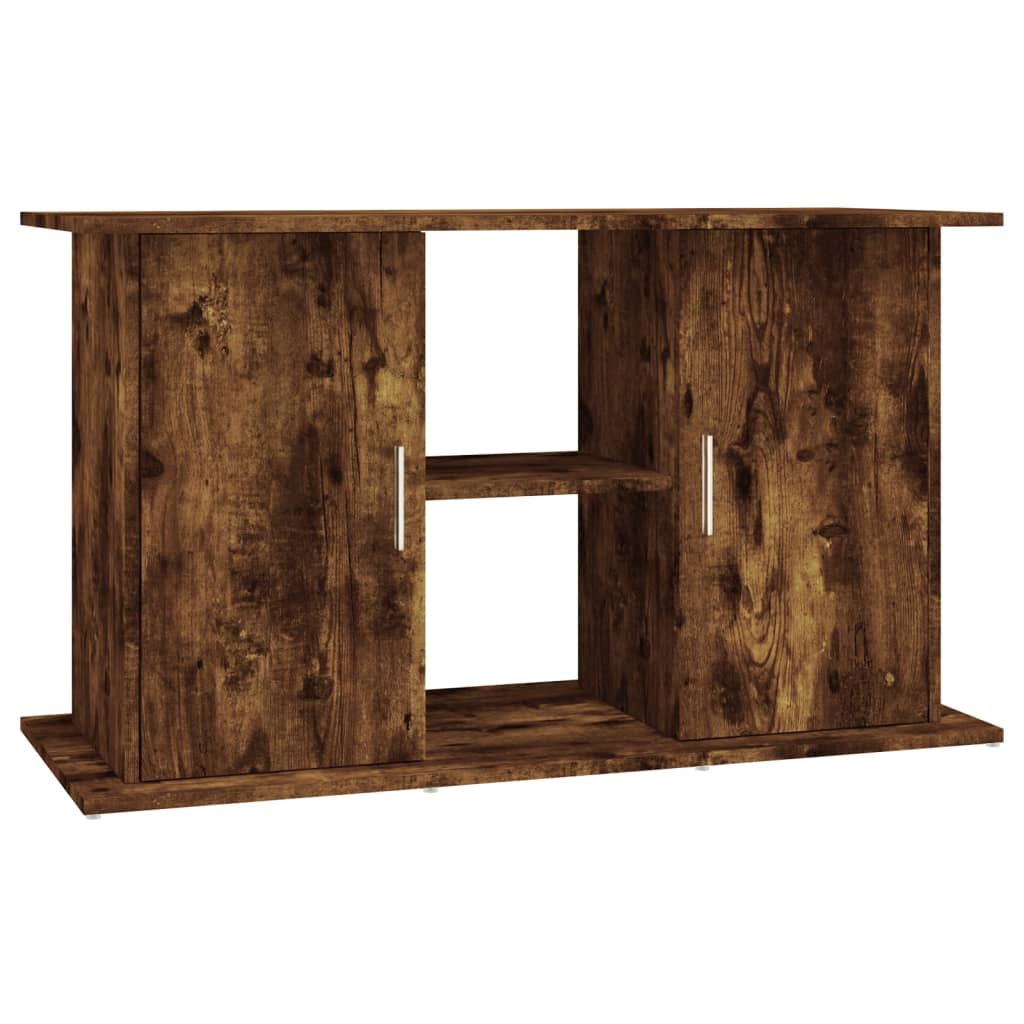 Vidaxl Aquarium Standard 101x41x58 cm Processed Wood Smoked Oak color