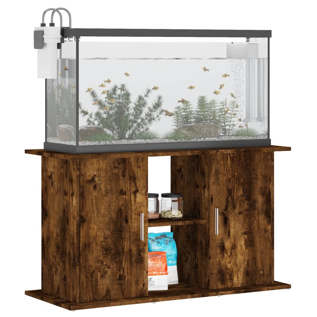 VIDAXL Aquarium Standard 101x41x58 cm verarbeiteter Holzgeräuchchenfarbe