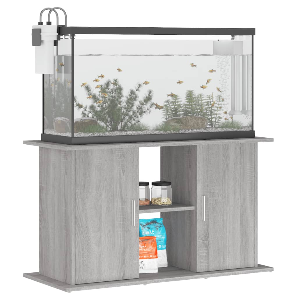 Vidaxl Aquarium Standard 101x41x58 cm Forarbejdet trægrå sonoma eg