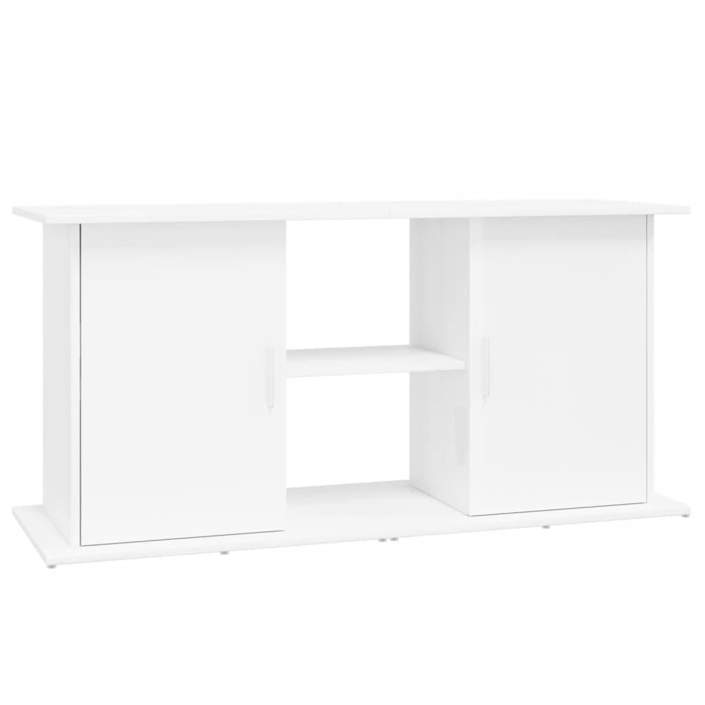 Vidaxl Aquarium Standard 121x41x58 cm Bois de bois à haut brillant blanc