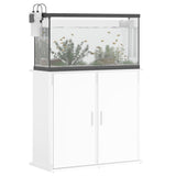 Vidaxl Aquarium Standard 81x36x73 cm przetworzone drewniane drewniane białe białe