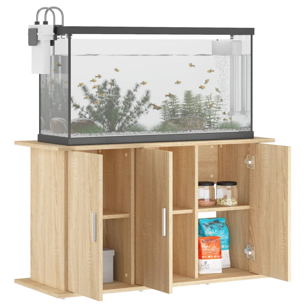 Vidaxl Aquarium Standard 101x41x58 cm bearbetad trä sonoma ek färgad