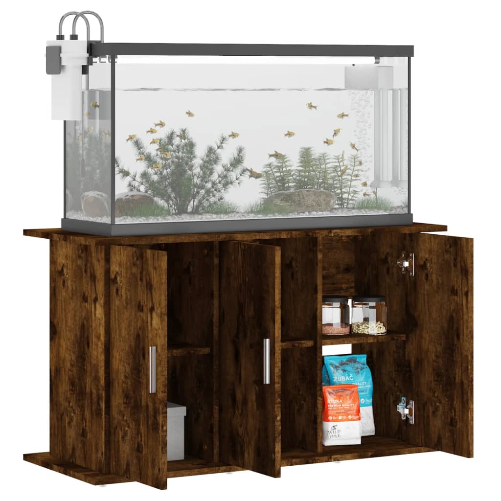 Vidaxl Aquarium Standard 101x41x58 cm Zpracované dřevo uzené dubové barvy