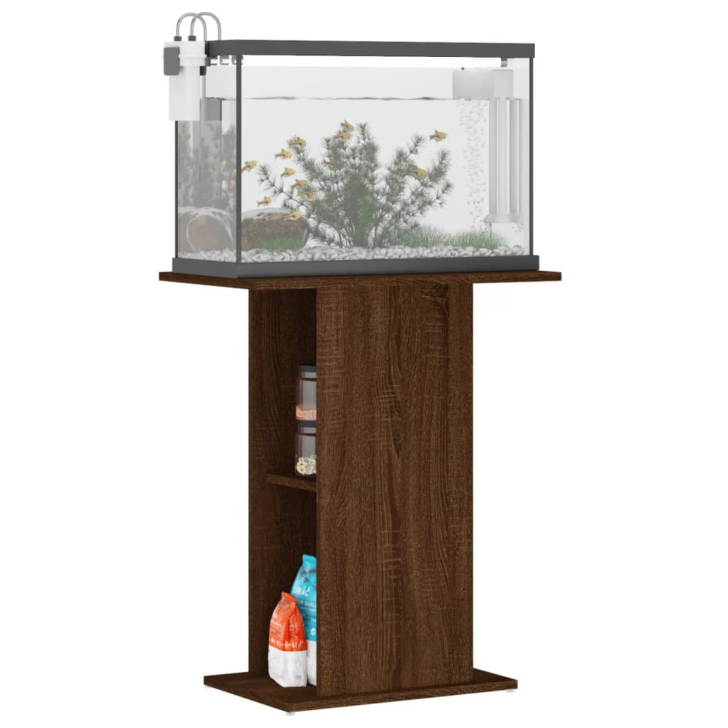 Vidaxl Aquarium Standard 6,5x36x72.5 CM verschafft Holzbroch Oakfaarf