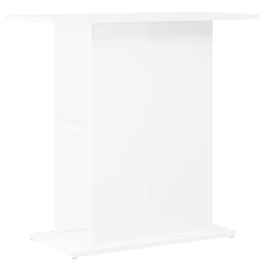 Vidaxl Aquarium Standard 75x36x72,5 cm verarbeitetes Holz Hochglanz weiß