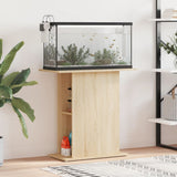 Estándar de Aquarium Vidaxl 75x36x72.5 cm de madera procesada sonoma roble