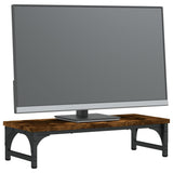 Vidaxl Monitor Standard 55x23x14 cm Couleur de chêne fumé en bois transformé