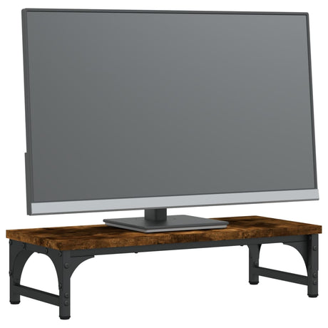 Vidaxl Monitor Standard 55x23x14 cm Couleur de chêne fumé en bois transformé