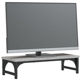 Vidaxl Monitor Standard 55x23x14 cm bearbetad trägrå sonoma ek