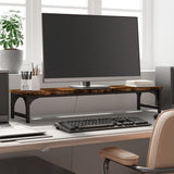 Vidaxl Monitor Standard 85x23x15.5 cm Couleur de chêne fumé en bois transformé