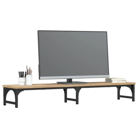 Vidaxl Monitor Standard 105x23x15.5 cm Couleur de bois de bois de bois transformé