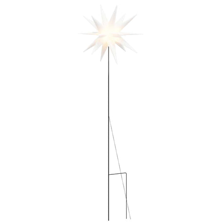 Vidaxx lampe de Noël avec piquet et LED pliable 57 cm blanc