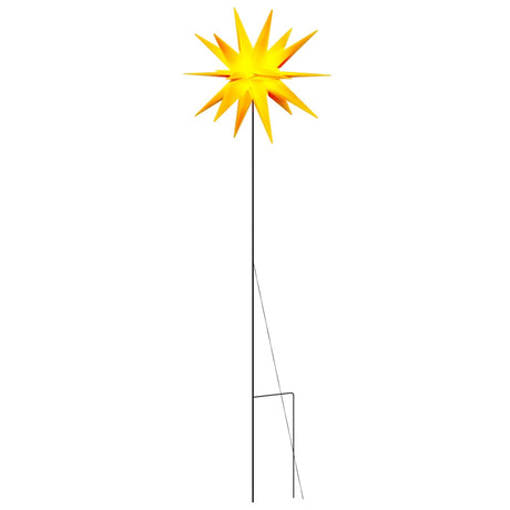 Lampe de Noël Vidaxl avec goupille de masse et LED pliable 57 cm jaune