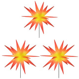 Lampes de Noël Vidaxl avec goupille de terre et LED 3 ST 35 cm Rouge