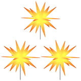 Lampes de Noël Vidaxl avec goupille de terre et LED 3 ST 35 cm jaune