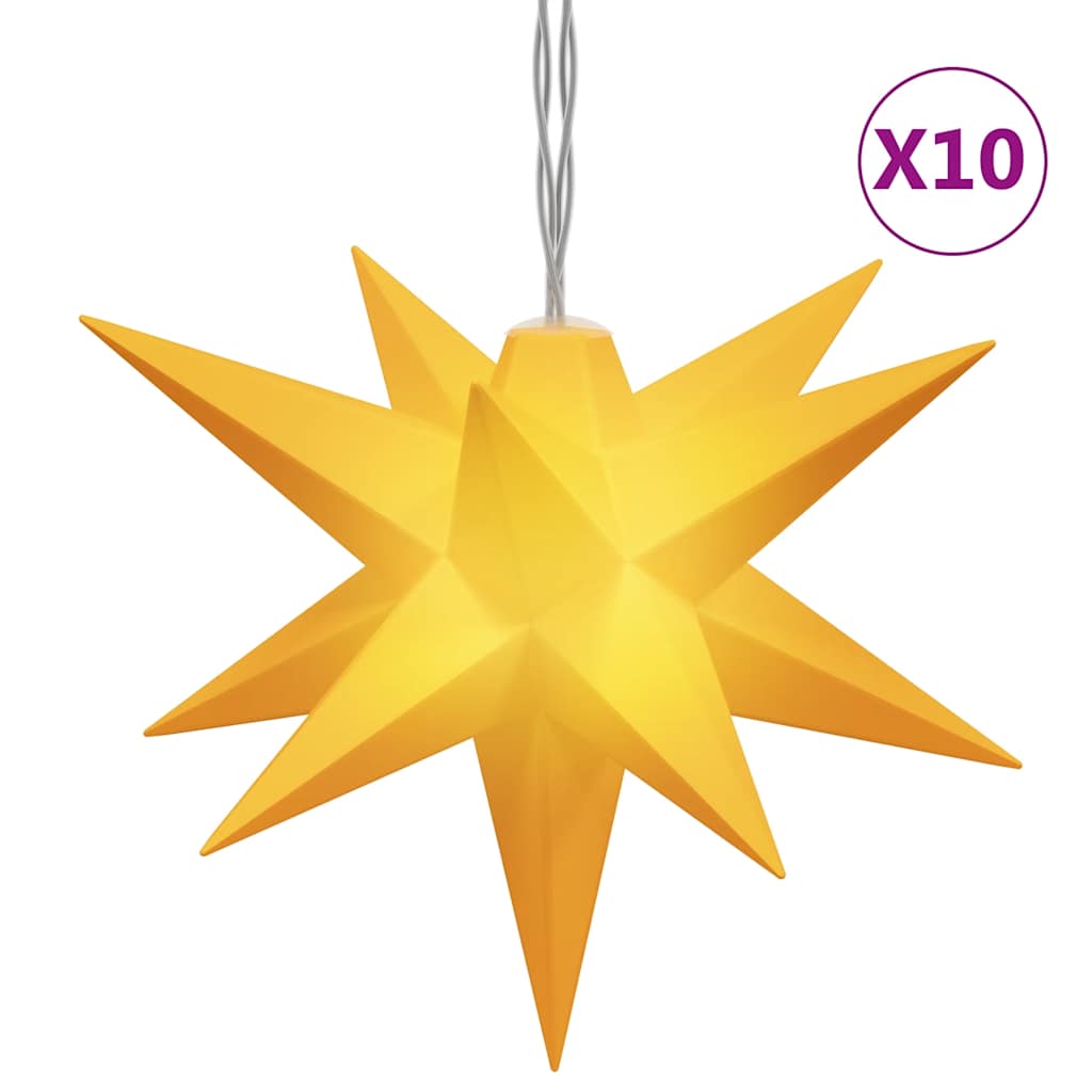 Lampe de Noël Vidaxl 10 LEDS 10 cm jaune