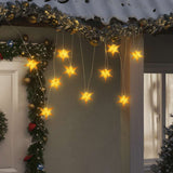 Lampe de Noël Vidaxl 10 LEDS 10 cm jaune