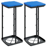 Vidaxl Garbage Bag porteurs 2 pcs 60 l pp noir et bleu