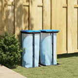 Thoug di garbage Vidaxl 2 pezzi 60 l pp nero e blu