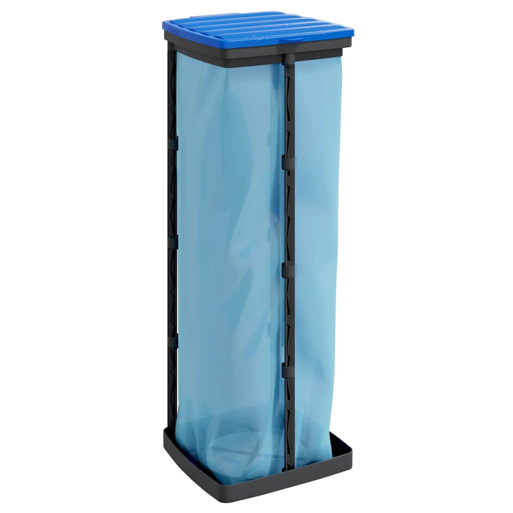 Vidaxl Garbage Bag Tolders 2 PCS 120 L pp noir et bleu