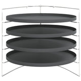 Vidaxl Pizza Pans 4 ST avec rack Ø 28 cm en acier
