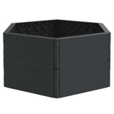 Vidaxl planteur pp anthracite -colored