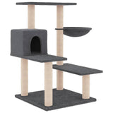 Vidaxl Cat Furniture With Sisal Scratching Posts 82,5 cm mørkegrå