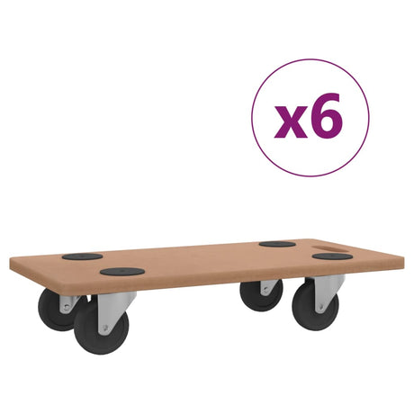 Vidaxl meubles chiens 6 pc en bois travaillé rectangulaire