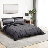 Vidaxl Duvet overray set 135x200 cm cotton dark gray