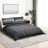 Vidaxl Duvet Superay Set 200x220 cm Cotton Grigio scuro