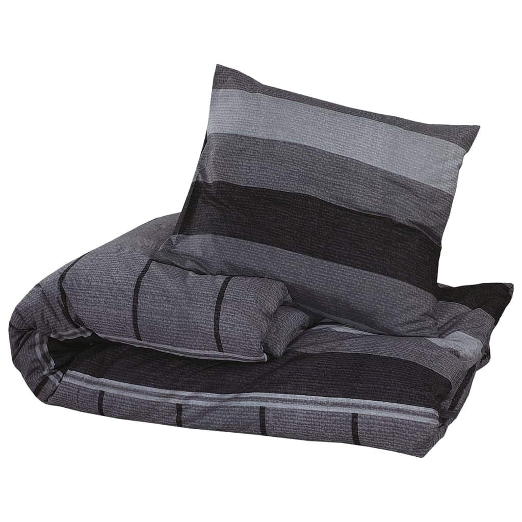 Sada přesun Vidaxl Druvet Set 140x200 cm Cotton Dark Grey