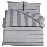 Vidaxl Duvet Crossing Set 200x200 cm Coton Grey