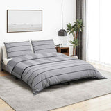 Vidaxl Duvet Crossing Set 200x200 cm Coton Grey