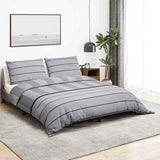 Vidaxl Duvet Crossing Set 200x200 cm Coton Grey