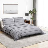 Vidaxl Duvet Crossing Set 200x200 cm Coton Grey