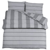 Vidaxl Duvet Superay Set 260x220 cm di cotone grigio